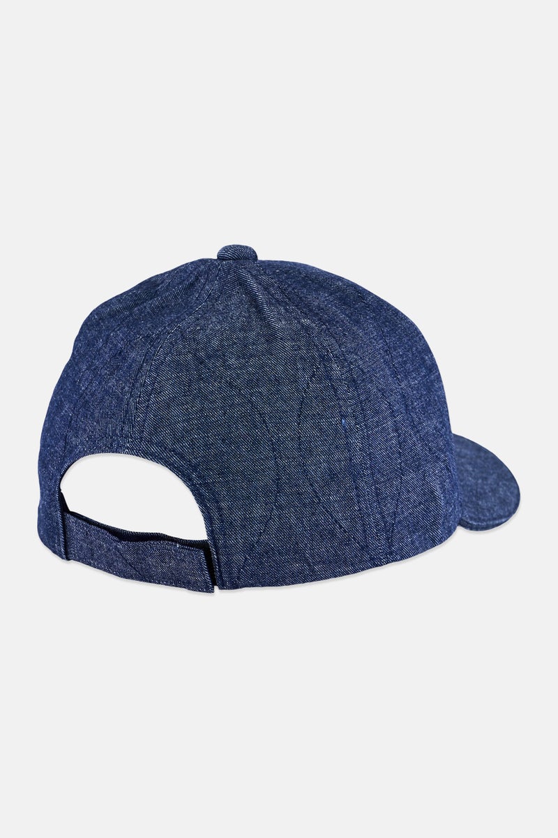 armani AX Armani Exchange Men Chambray Baseball Cap, Night Blue - Image 2